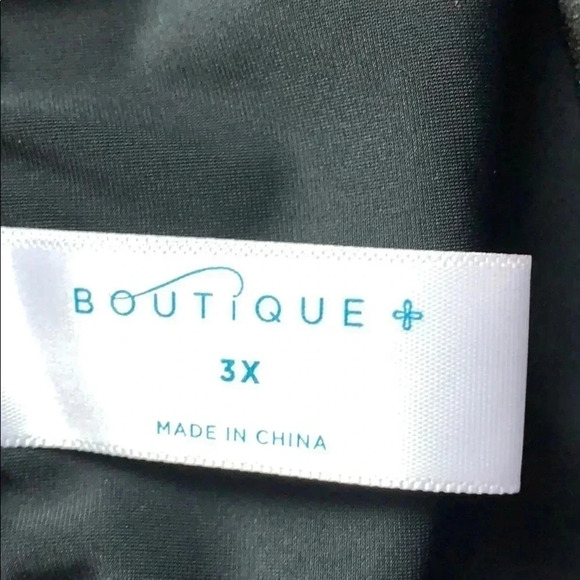 Bikini Boutique Black Leaf Print Swim Top, Brief 3X NWT - Picture 5 of 11